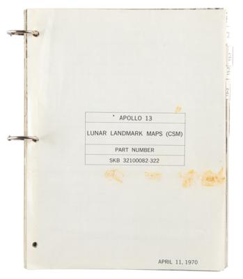 Lot #4234 Apollo 13 Lunar Landmark Maps Book