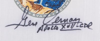 Lot #4295 Apollo 17 Flown Beta Patch Signed by Gene Cernan - Image 2