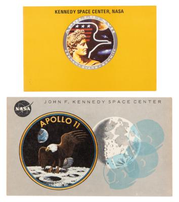 Lot #4152 Apollo 11 and 17 Launch Viewing Badges - Image 1