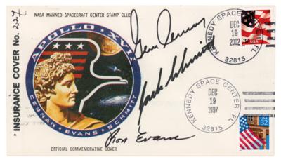 Lot #4306 Gene Cernan's Apollo 17 Anniversary Cover - Image 2