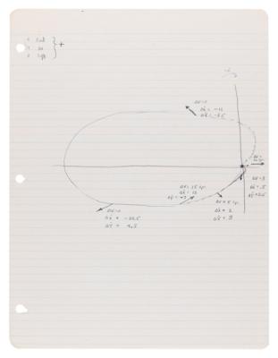 Lot #4027 Gordon Cooper's Handwritten Training Notes (12 pages) for the Gemini 5 Mission - Image 10