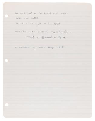 Lot #4027 Gordon Cooper's Handwritten Training Notes (12 pages) for the Gemini 5 Mission - Image 12