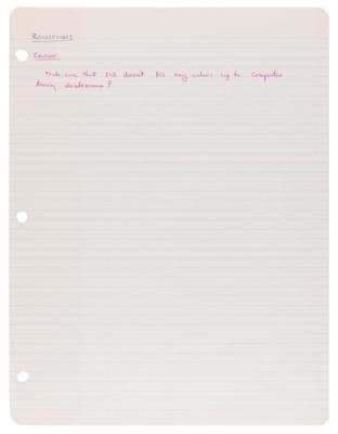 Lot #4027 Gordon Cooper's Handwritten Training Notes (12 pages) for the Gemini 5 Mission - Image 13