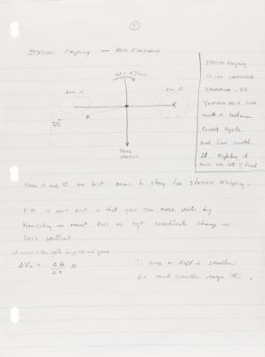 Lot #4027 Gordon Cooper's Handwritten Training Notes (12 pages) for the Gemini 5 Mission - Image 2