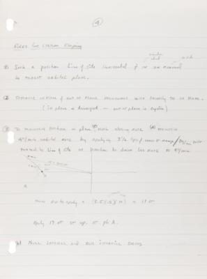 Lot #4027 Gordon Cooper's Handwritten Training Notes (12 pages) for the Gemini 5 Mission - Image 5