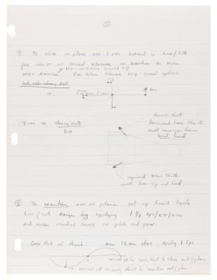 Lot #4027 Gordon Cooper's Handwritten Training Notes (12 pages) for the Gemini 5 Mission - Image 6
