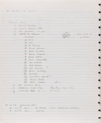 Lot #4005 Gordon Cooper’s Mercury-Atlas 9 Notebook - Over 20 Pages of Handwritten Notes and Sketches for the Faith 7 Capsule - Image 5
