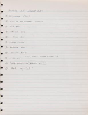 Lot #4005 Gordon Cooper’s Mercury-Atlas 9 Notebook - Over 20 Pages of Handwritten Notes and Sketches for the Faith 7 Capsule - Image 7
