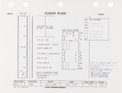 Lot #4096 Apollo 11 Mission Control-Used Flight Plan Signed Twice by Buzz Aldrin - Image 5