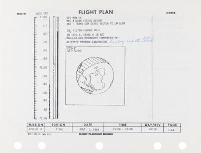Lot #4096 Apollo 11 Mission Control-Used Flight Plan Signed Twice by Buzz Aldrin - Image 7