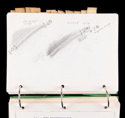 Lot #4407 Alexei Leonov's Apollo-Soyuz Flown and Extensively Annotated Commander's Logbook - Image 14