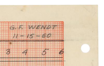 Lot #4008 Guenter Wendt's (4) Hand-Drawn Mercury Timeline Charts - MR-I and MR-IA - Image 3