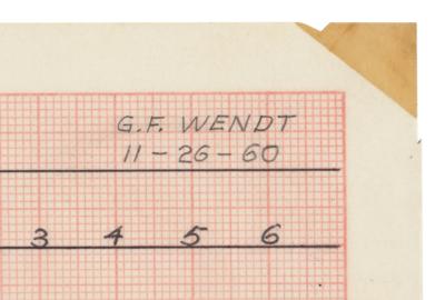 Lot #4008 Guenter Wendt's (4) Hand-Drawn Mercury Timeline Charts - MR-I and MR-IA - Image 4