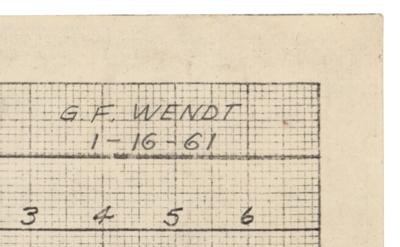 Lot #4008 Guenter Wendt's (4) Hand-Drawn Mercury Timeline Charts - MR-I and MR-IA - Image 5
