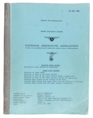 Lot #4095 Apollo 11 Official NAA/FAI ‘Manned Spacecraft Records’ Report Booklet - One of Three Issued by the United States - Image 3