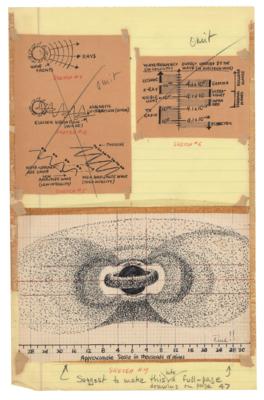 Lot #4354 Wernher von Braun Collection of (9) Conceptual Sketches and Diagrams for Collier's Magazine and His 'Handbook on Space Travel' Manuscript - Image 6