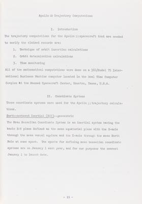 Lot #4084 Apollo 10 Official NAA/FAI ‘Manned Spacecraft Records’ Report Booklet - Image 6