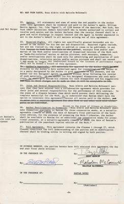 Lot #4147 Buzz Aldrin Document Signed - Bantam Books Contract for 'Men from Earth' - Image 1