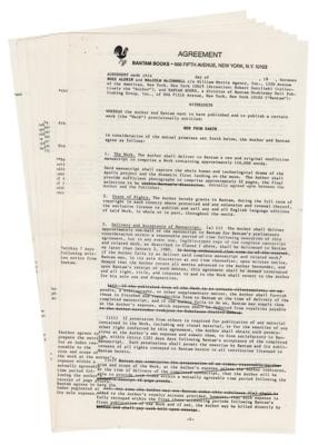 Lot #4147 Buzz Aldrin Document Signed - Bantam Books Contract for 'Men from Earth' - Image 2