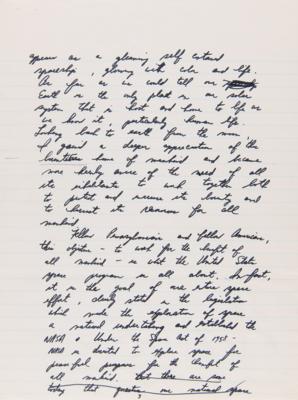 Lot #4259 Jim Irwin Handwritten 'Labor Day' Speech from the Apollo 15 Post-Flight Tour - Image 4