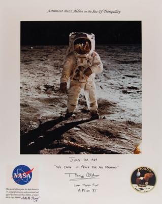 Lot #4135 Buzz Aldrin Signed Limited Edition Photographic Print - Image 1