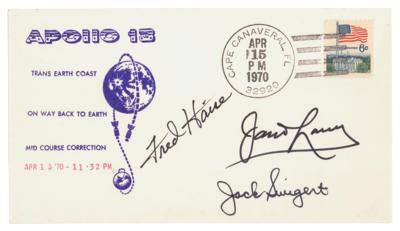 Lot #4230 Apollo 13 Crew-Signed Cover - Image 1