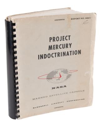 Lot #4010 Scott Carpenter's 'Project Mercury Indoctrination' NASA Manual - Image 1