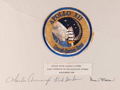 Lot #4160 Apollo 12 Crew-Signed Lunar-Surface Flown American Flag Presentation - From the Personal Collection of Richard Gordon - Image 3