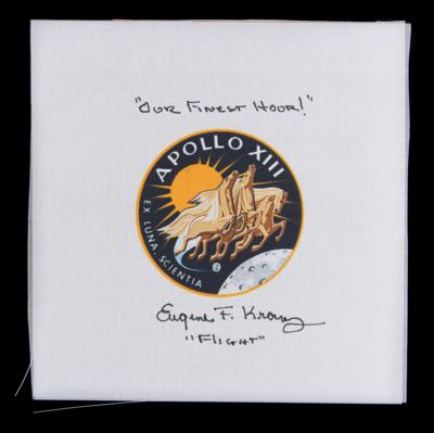 Lot #4360 Gene Kranz Signed Apollo 13 Beta Patch - Image 1