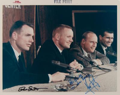 Lot #4032 Gemini 8: Armstrong and Scott Signed Photograph - Image 1