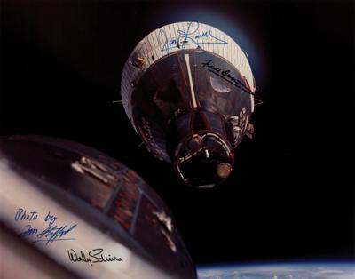 Lot #4044 Gemini 6 and 7 Crew Signed Photograph - Image 1