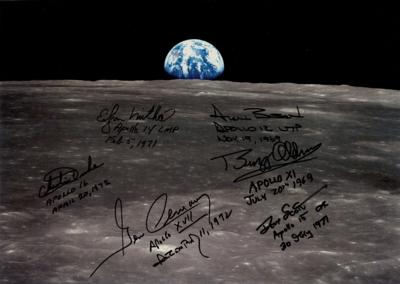 Lot #4312 Moonwalkers Signed Photograph - Image 1