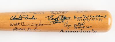 Lot #4315 Astronauts (18) Signed Baseball Bat with Moonwalkers, including Aldrin, Bean, Scott, and Cernan - Image 1