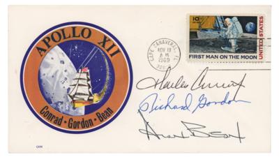 Lot #4177 Apollo 12 Crew-Signed 'Lunar Landing Day' Cover - Image 1