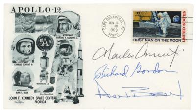 Lot #4176 Apollo 12 Crew-Signed 'Launch Day' Cover