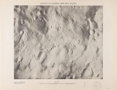 Lot #4252 Edgar Mitchell Signed Apollo 14 Lunar Landing Site Chart, Plus (3) Unsigned Charts - Image 4