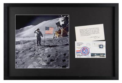 Lot #4266 Apollo 15 Lunar Surface-Flown Sieger Crew-Owned Cover - Image 1