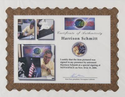 Lot #4307 Harrison Schmitt Signed Photograph - Image 4