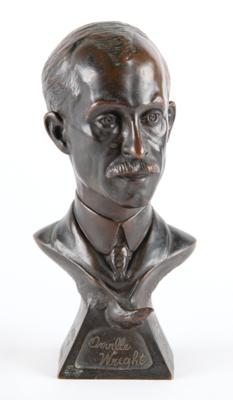 Lot #4419 Orville Wright Bronze Bust by Louis-Albert Carvin - Image 1