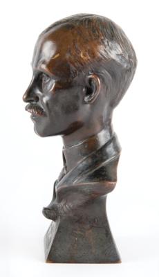 Lot #4419 Orville Wright Bronze Bust by Louis-Albert Carvin - Image 4