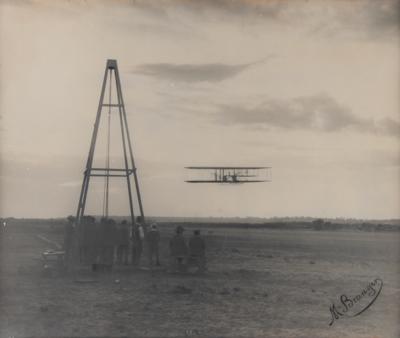 Lot #4421 Wright Flyer Oversized Original Photograph (c. 1908) - Image 1