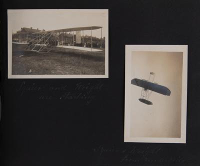 Lot #4420 Wright Brothers: Original c. 1908–1909 Photo Album by Jimmy Hare, with First Published Photos of Wright Flyer - Image 6
