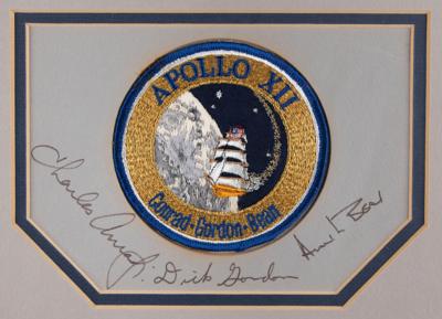 Lot #4161 Apollo 12 Display with (2) Flown Artifacts - American Flag and UN Space Treaty - Image 4