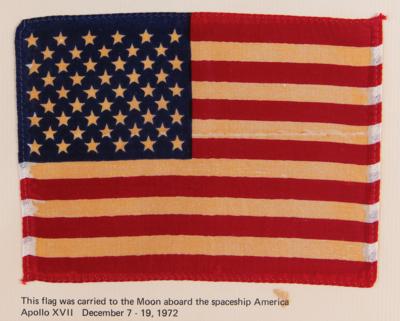Lot #4304 Deke Slayton's Apollo 17 Flown Flag - Image 2