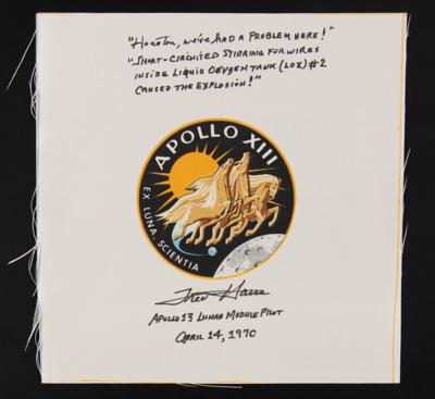Lot #4237 Fred Haise (4) Signed Apollo 13 Beta Patches - Image 3