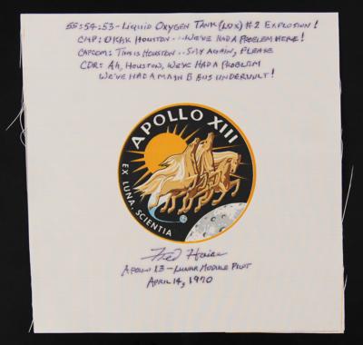 Lot #4237 Fred Haise (4) Signed Apollo 13 Beta Patches - Image 5