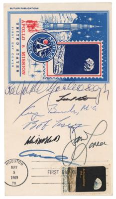 Lot #4069 Apollo 8 and George Bush Signed First