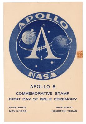Lot #4076 Apollo 8 Crew-Signed First Day of Issue Stamp Ceremony Program - Image 2