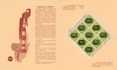Lot #4065 Apollo 8 Crew-Signed Stamp Presentation Folder - Image 2