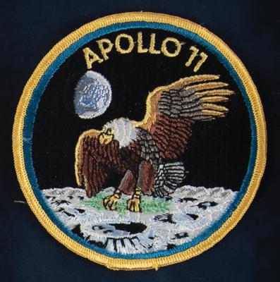 Lot #4111 Neil Armstrong's Apollo 11 'Biological Isolation Garment' Crew Patch by Texas Art Embroidery - Image 1